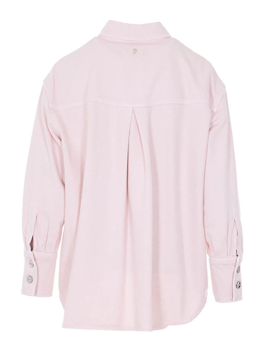 Dondup Pink Cotton Casual Overshirt