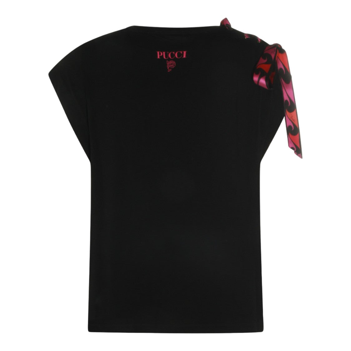 Emilio Pucci Short-Sleeve Top With Decorative Bow Accent