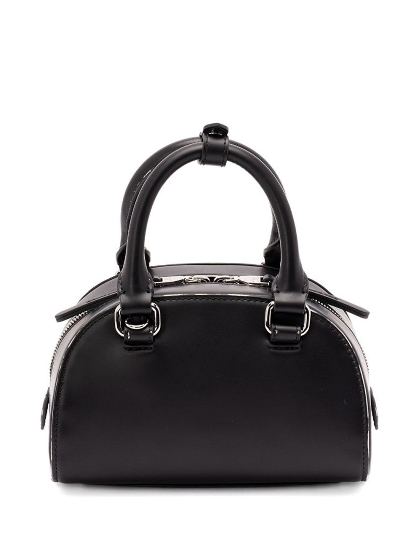Diesel Curved Black Top Handle Bag
