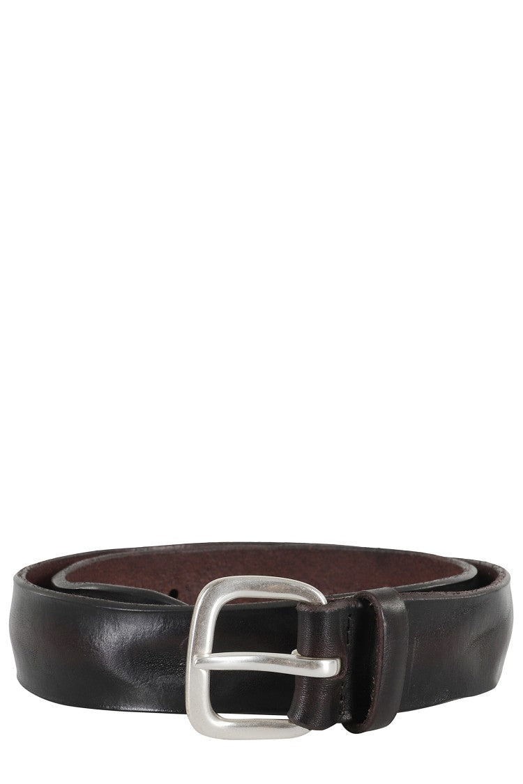 Orciani Genuine Leather Dark Brown Bull Soft Belt