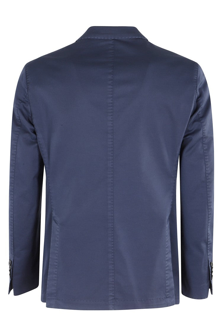 L.B.M. Single-Breasted Cotton Jacket With Classic Lapels