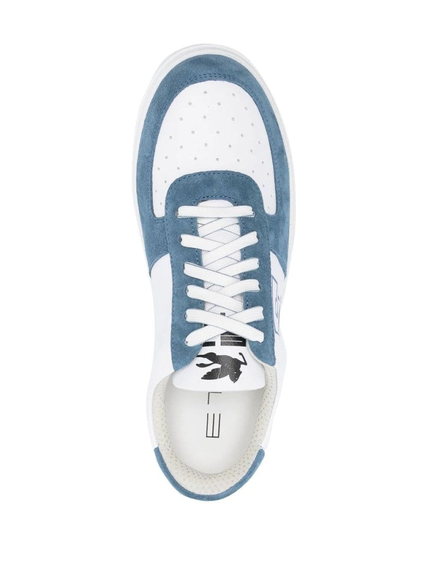Etro Perforated Leather And Suede Casual Trainers