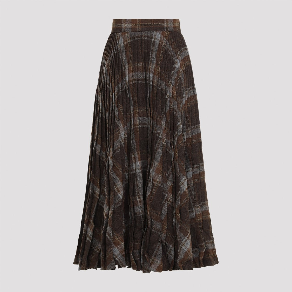 Balenciaga Midi Skirt With Wool Blend And Pleated Design