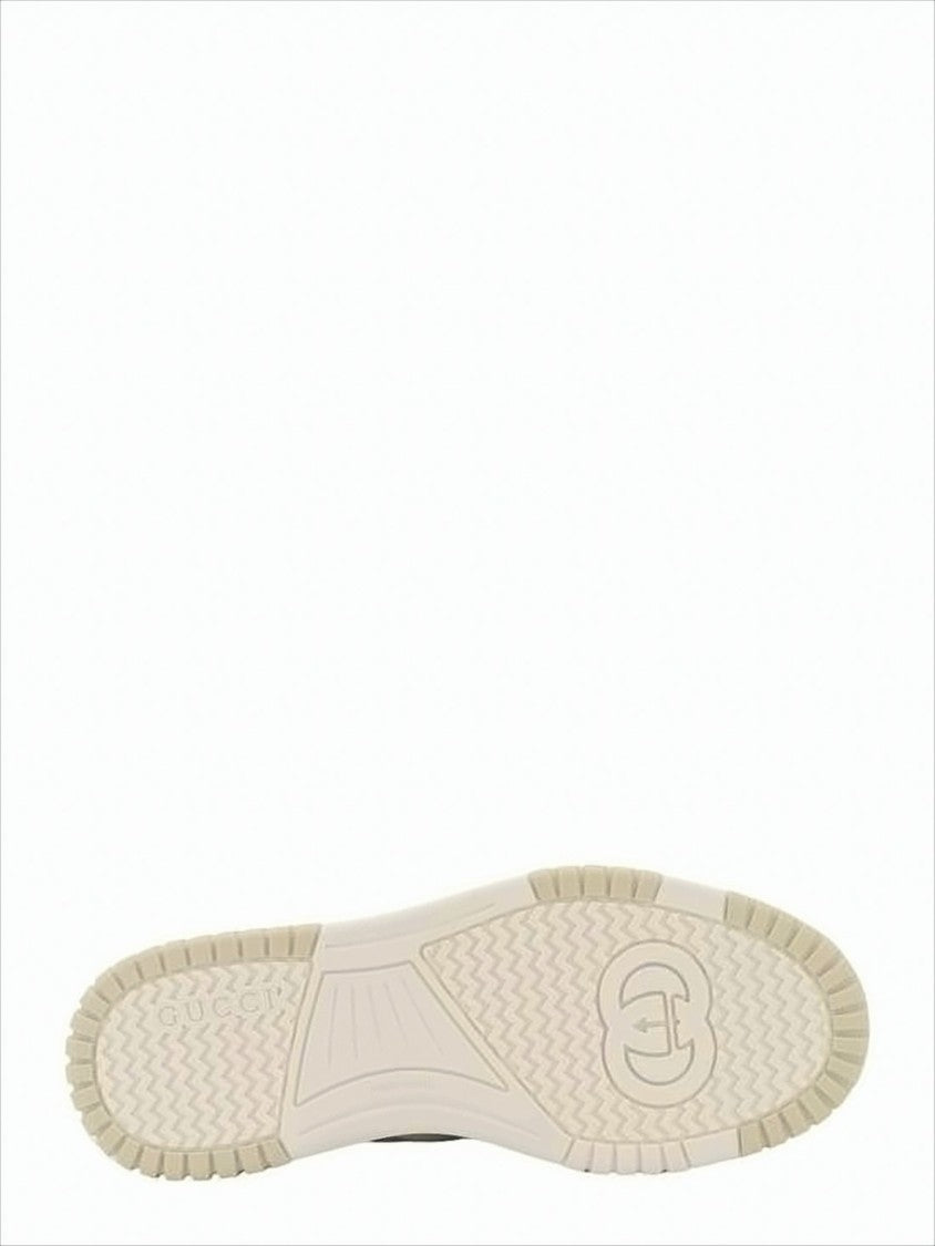 Gucci Leather Sneakers With Perforated Detailing