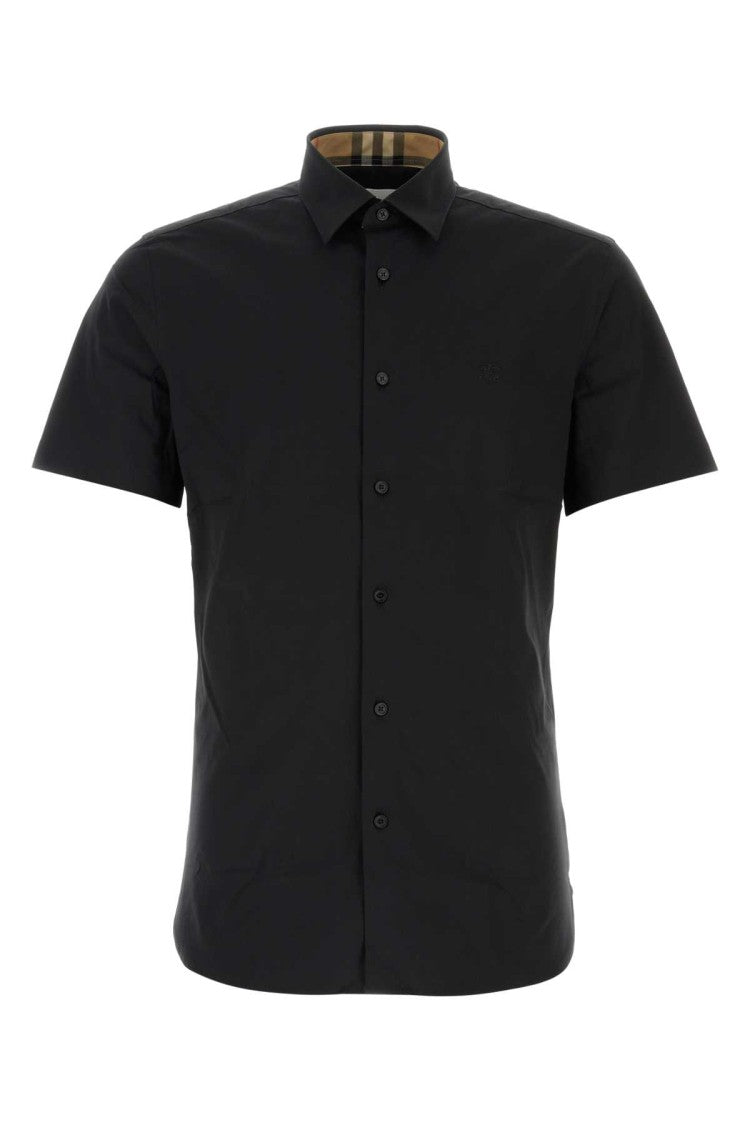 Burberry Black Stretch Poplin Shirt