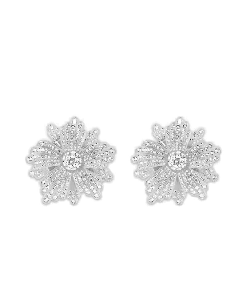 Aquazzura Peony Crystal Earrings