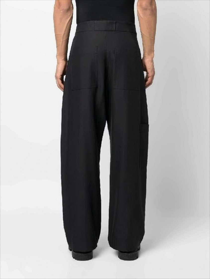 Studio Nicholson Wide-Leg Straight Pants With High Waist
