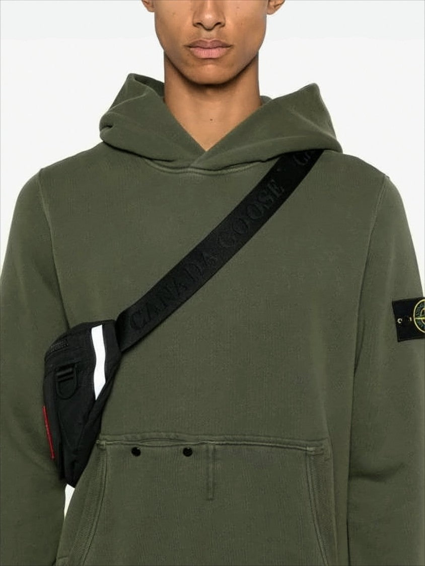 Stone Island Relaxed Fit Olive Green Hoodie