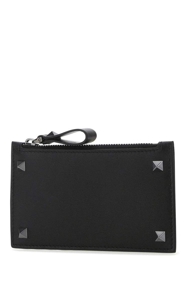 Valentino Garavani Black Wallet With Zip Closure