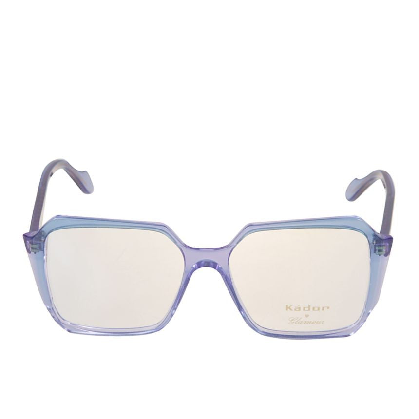 Kador Lizzy Translucent Purple Geometric Sunglasses With Textured Temples