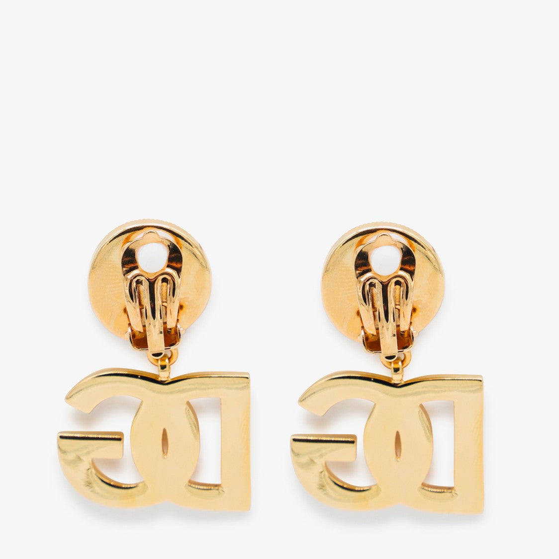 Dolce & Gabbana Interlocking 'Dg' Logo Gold-Tone Earrings