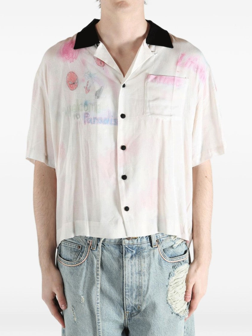 Paly Boxy Pastel Print Casual Shirt