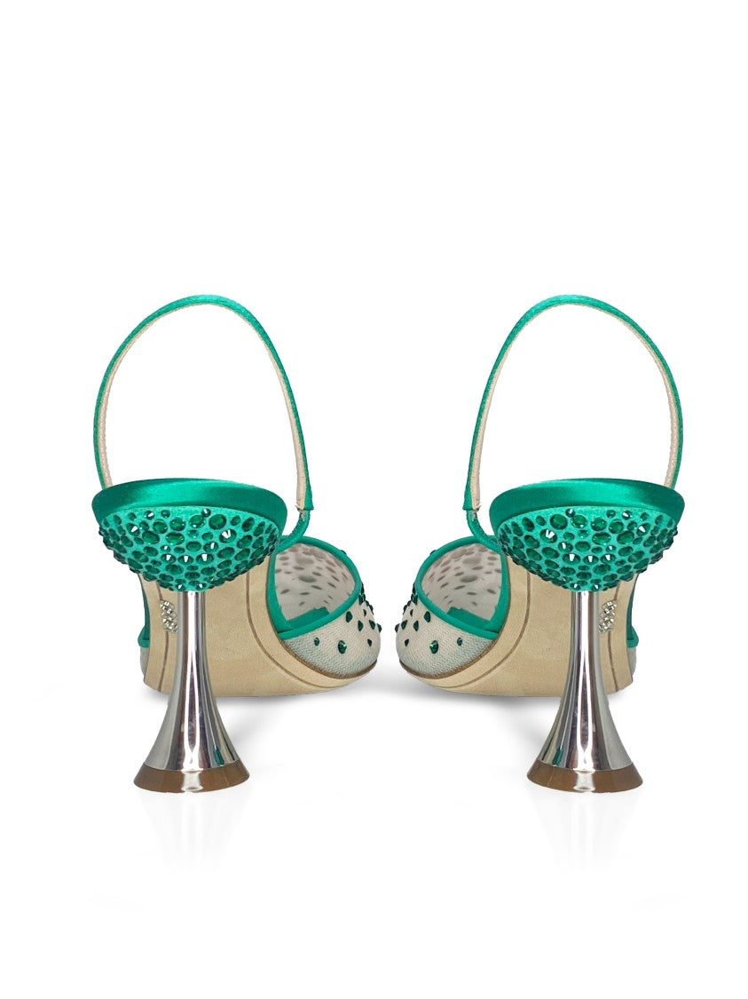 Rodo Assia 80 Emerald Strass Satin