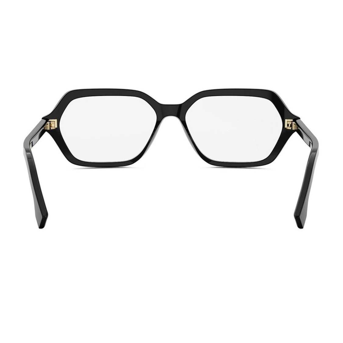 Fendi Black Selleria Acetate Geometric Sunglasses