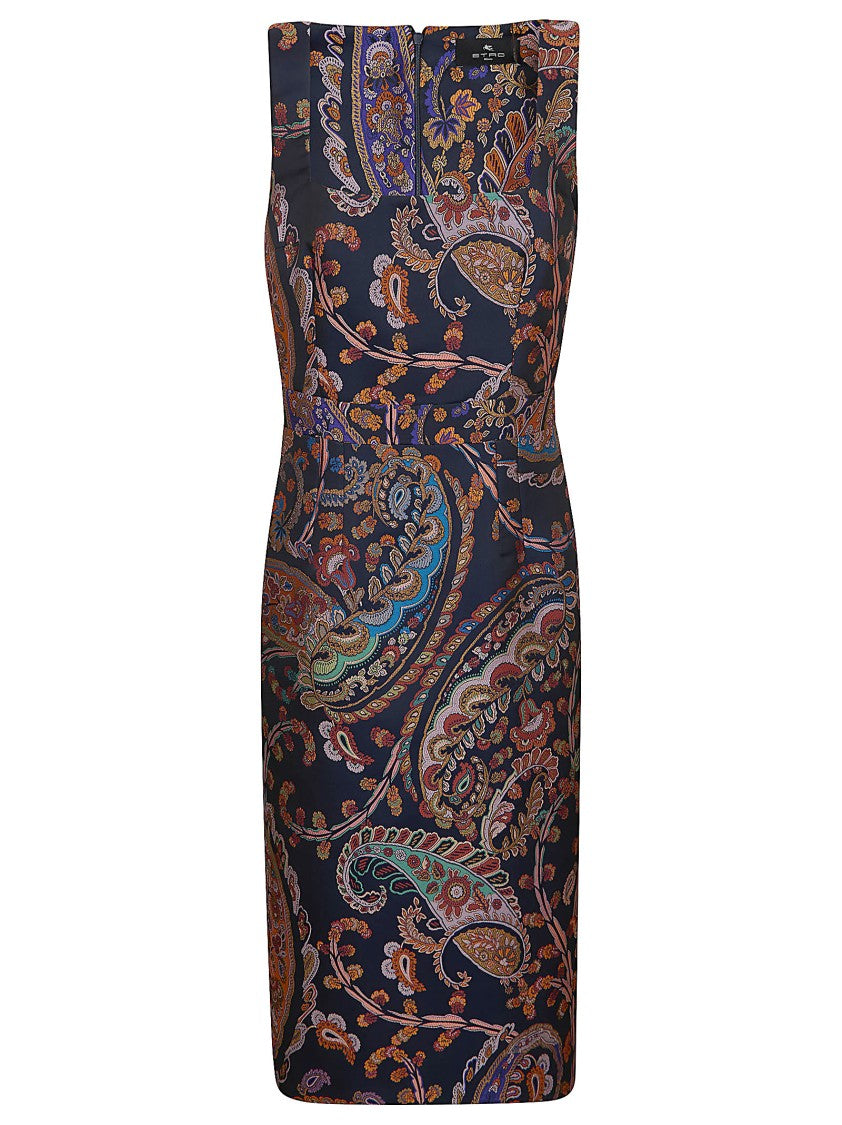 Etro Multicolour Polyester Flattering Fit Dress