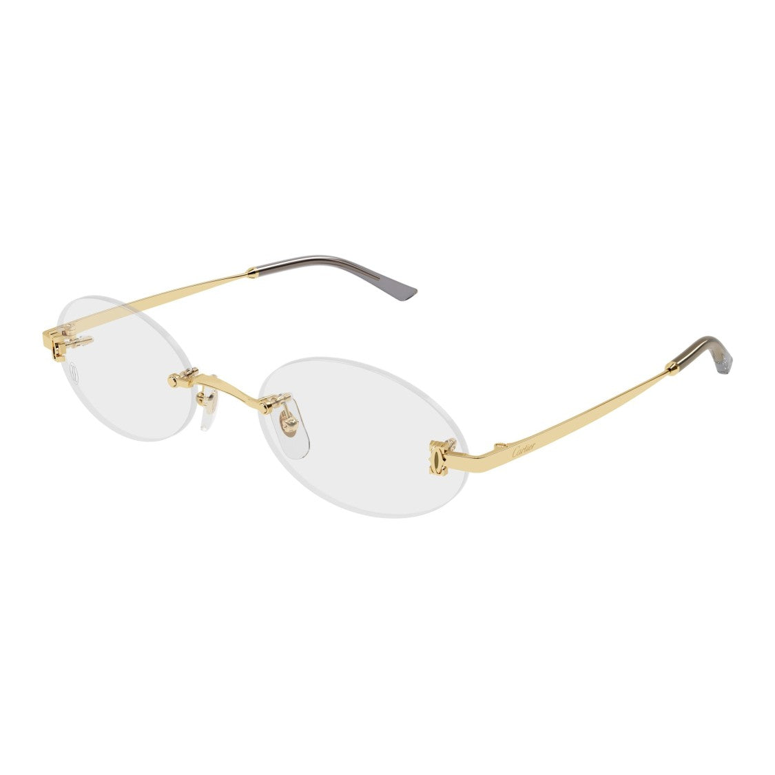 Cartier Ct0594o Rimless Oval Lens Eyeglasses