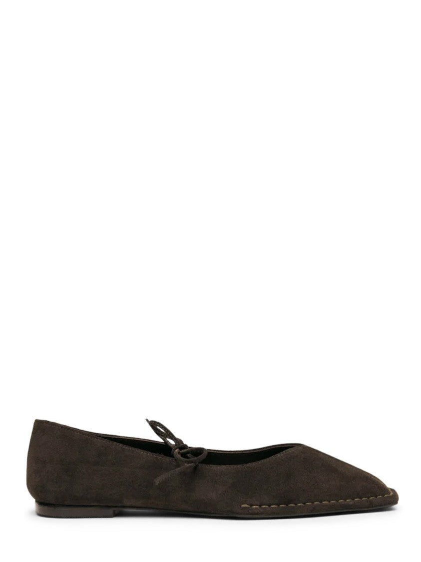 Alohas Pointed Toe Suede Ballet Flats