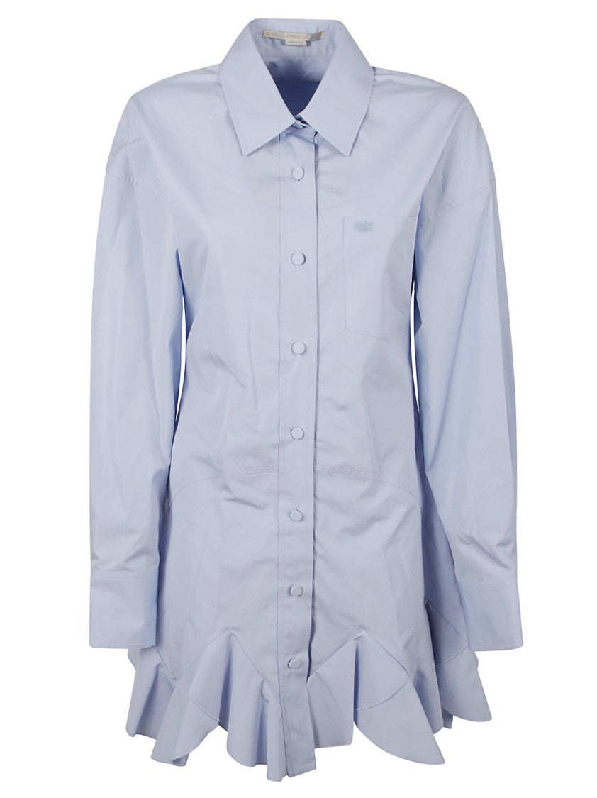 Stella Mccartney Pointed Collar Shirt Dress