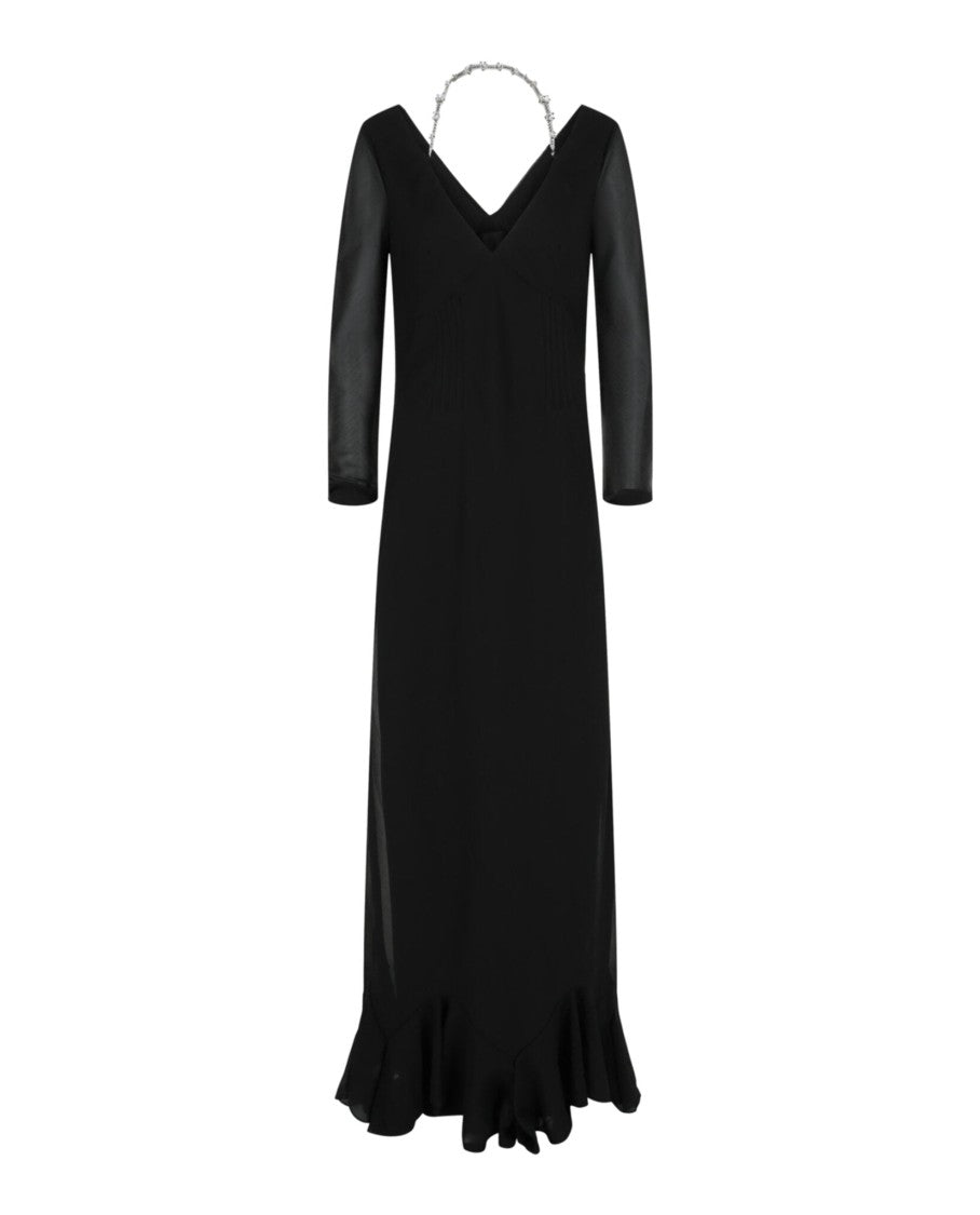 Givenchy Off-The-Shoulder Gown W/ 4G Claw Chain