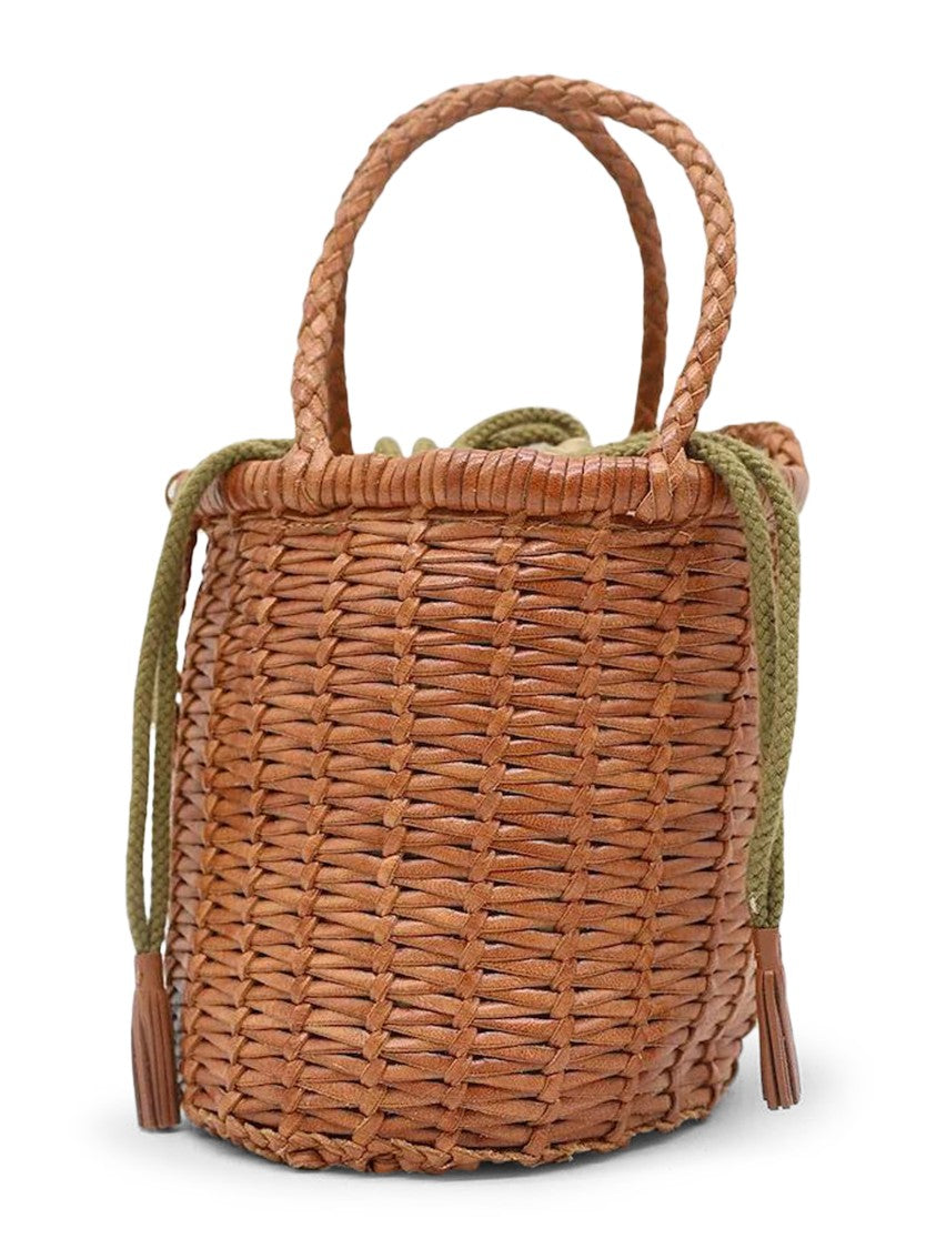 Dragon Diffusion Structured Woven Buff Leather Mini Bag