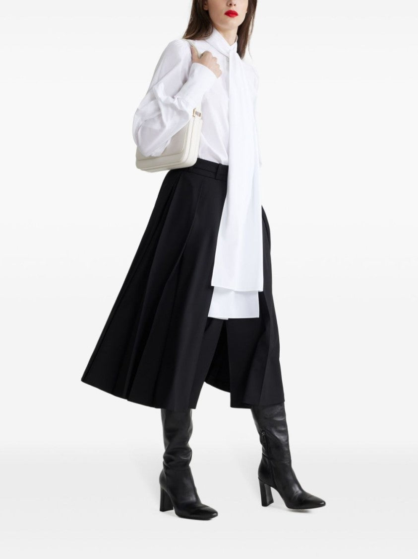 Patou White Organic Cotton Bow Shirt