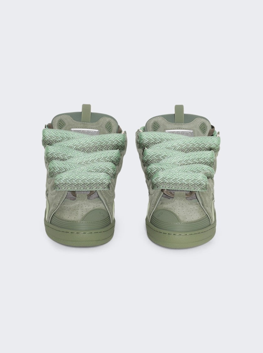 Lanvin Curb Sneakers Vert De Gris Green