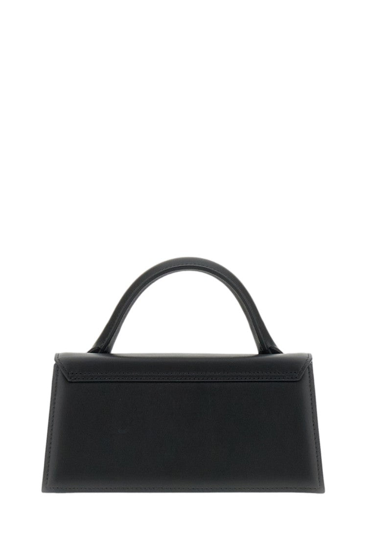 Jacquemus Elongated Leather Top-Handle Bag With Gold Accents