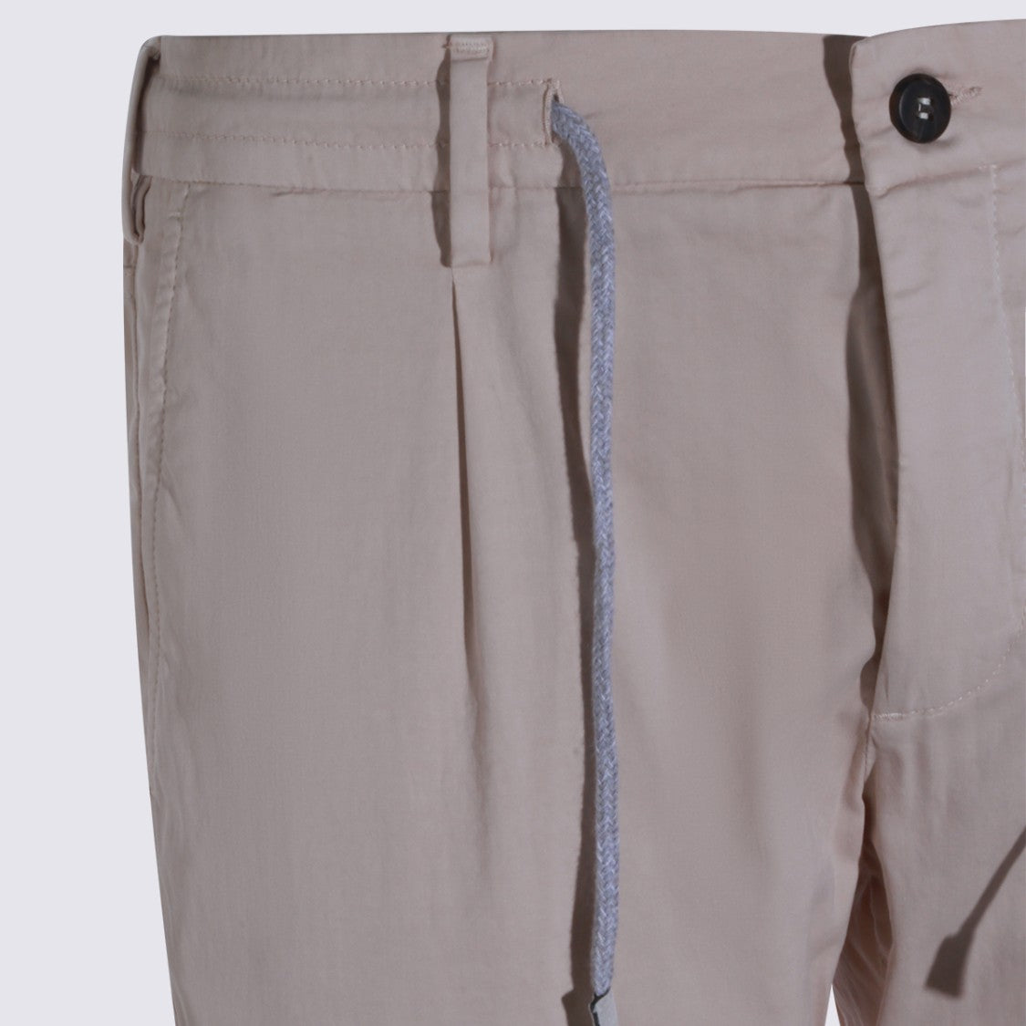 Eleventy Slim Fit Casual Trousers With Adjustable Waist