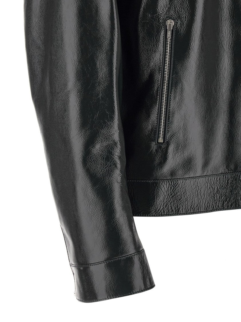 Fendi Lacquered Leather Blouson