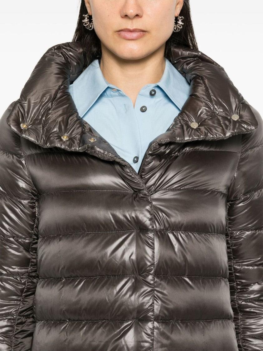 Herno Trapeze Down Jacket With High Collar