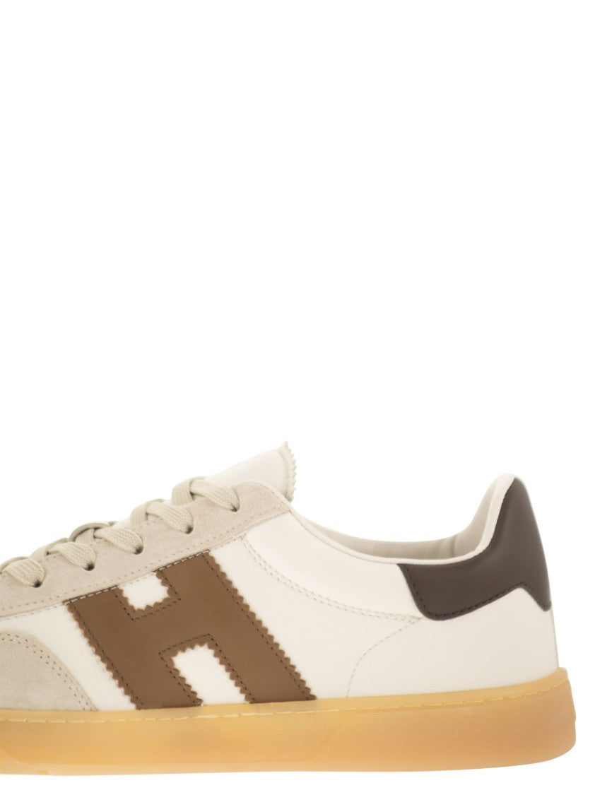 Hogan Retro-Inspired Leather And Suede Trainers