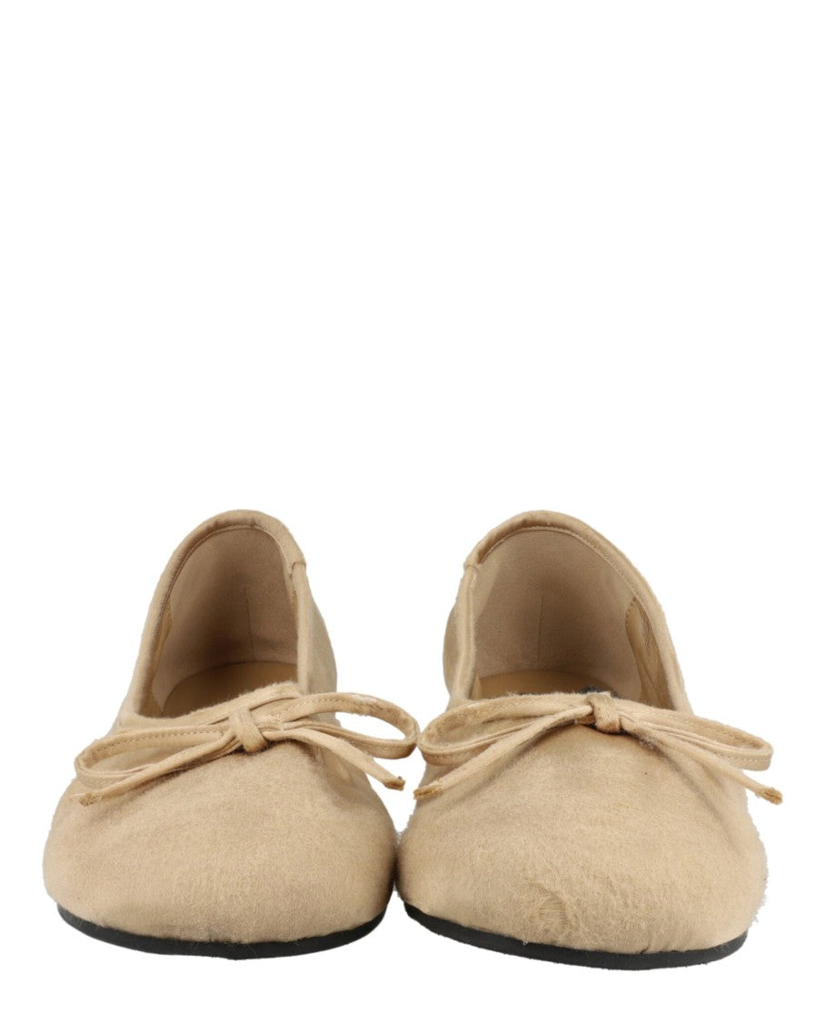 Balenciaga Leopold Worn-Out Satin Ballet Flats