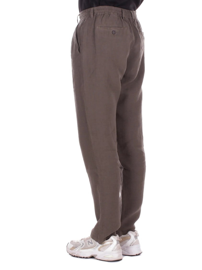 Mc2 Saint Barth Relaxed Fit Tapered Leg Pants With Button Detailing