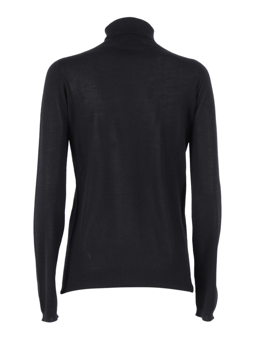 Fabiana Filippi Fitted Turtleneck Sweater In Cashmere-Silk Blend