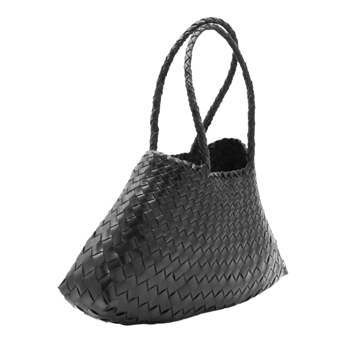 Dragon Diffusion Intricately Woven Handbag With Braided Handles