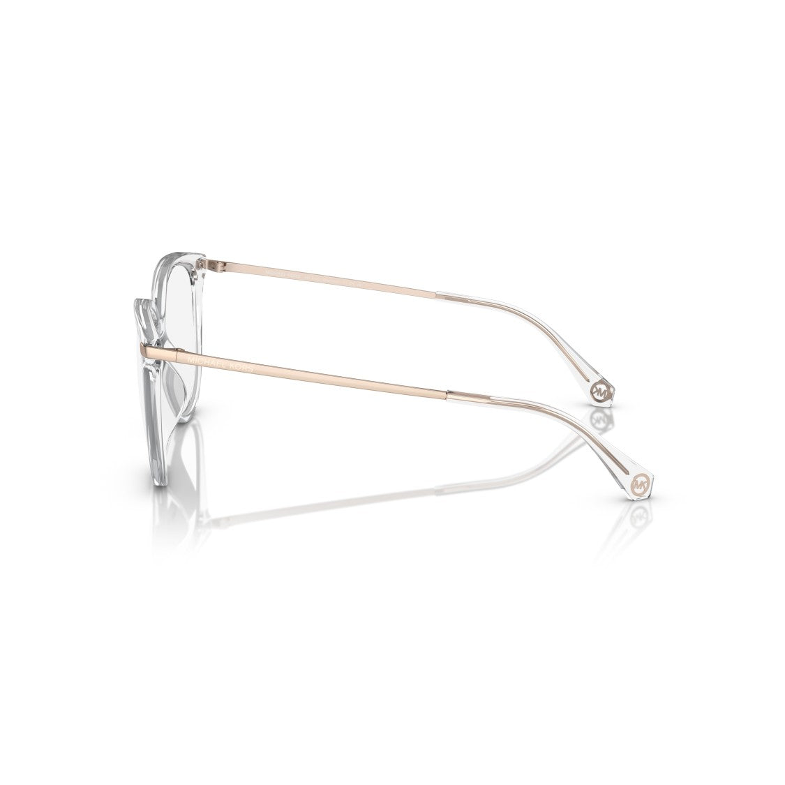 Michael Kors 0Mk4106u Transparent Acetate Sunglasses With Metallic Accents