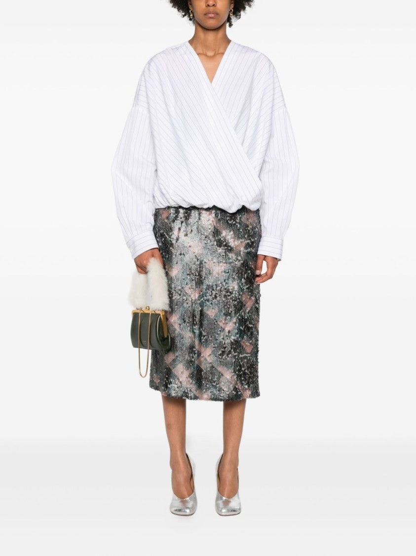Dries Van Noten Draped Relaxed-Fit Shirt With Wrap-Style Front