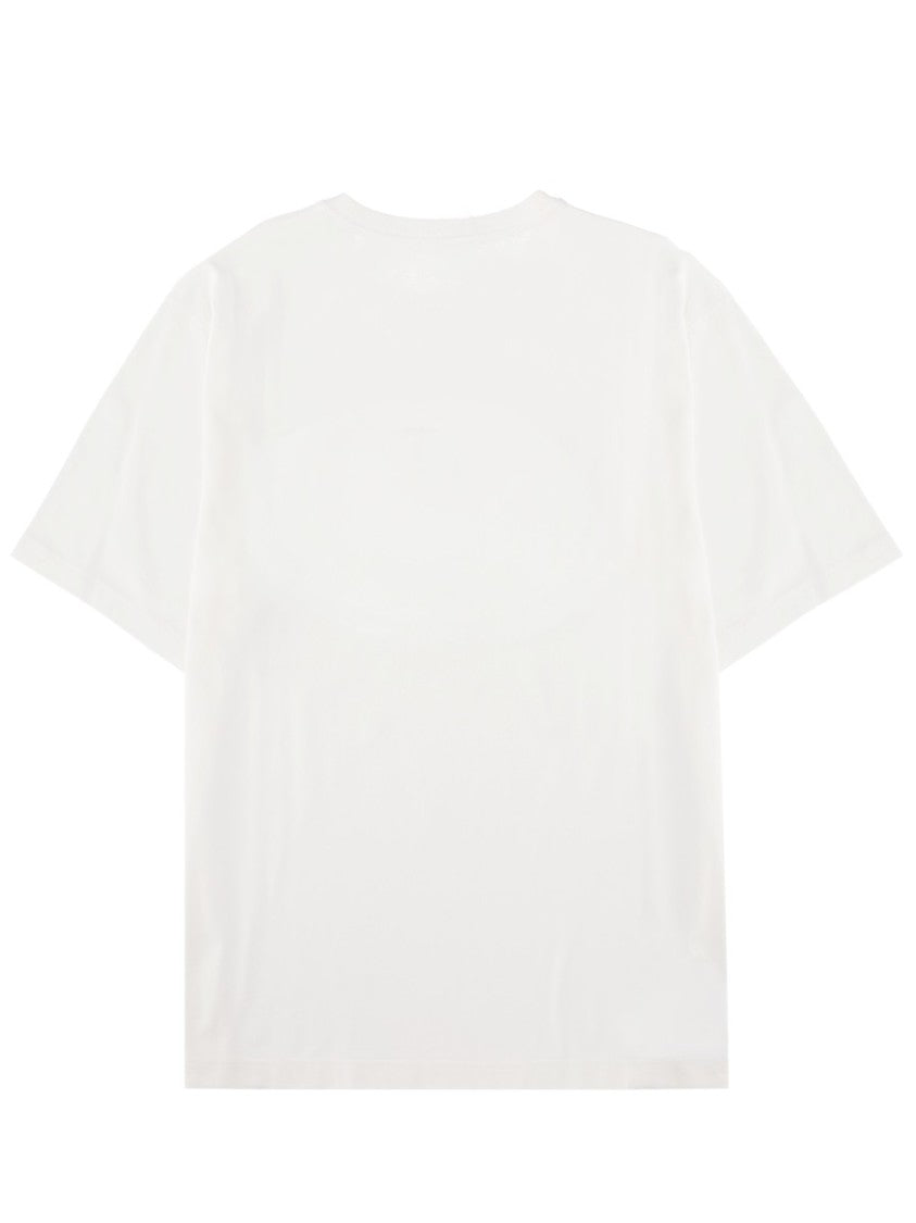 Dolce & Gabbana Arched Logo Chest Emblem Cotton T-Shirt