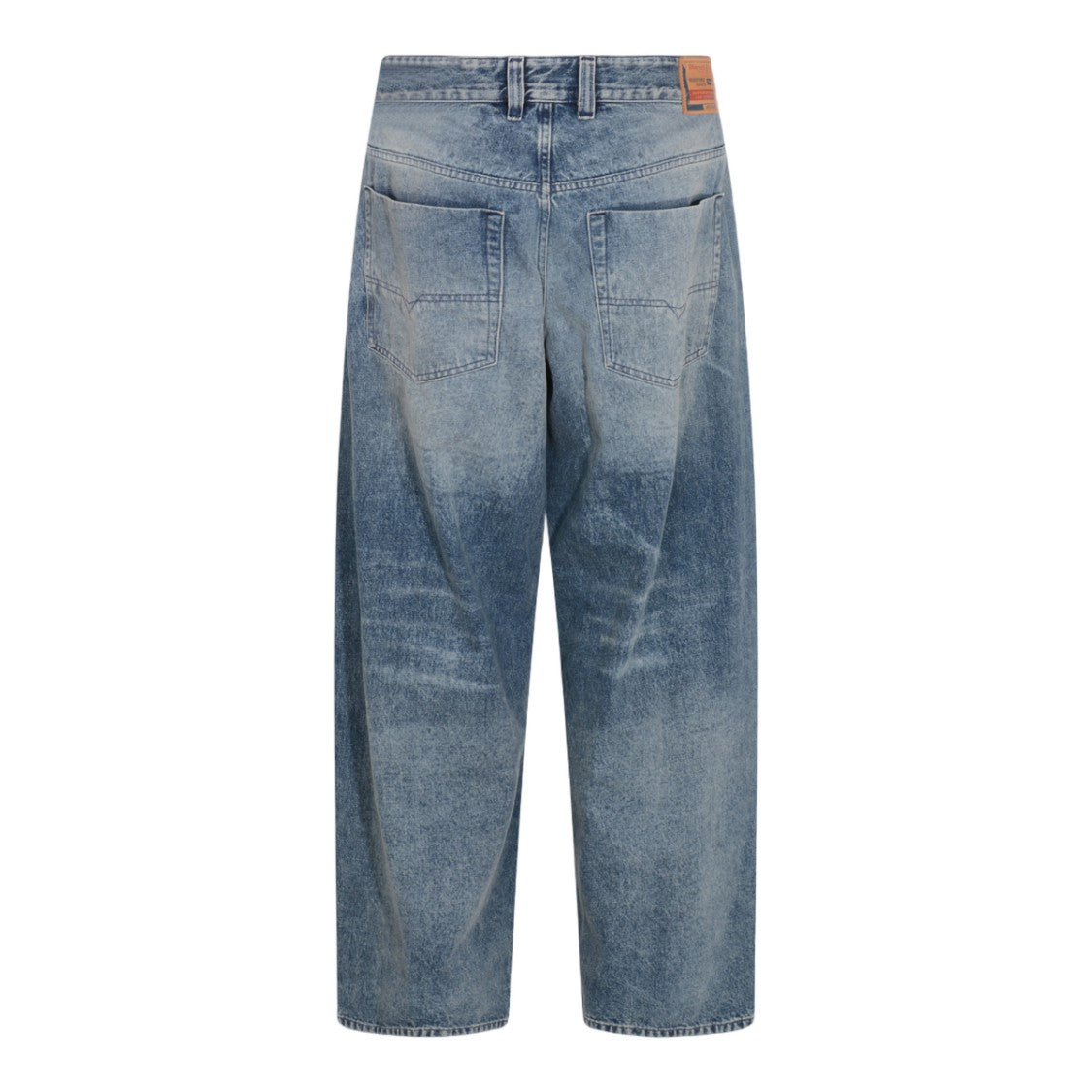 Diesel Relaxed Wide-Leg Jeans With Faded Wash