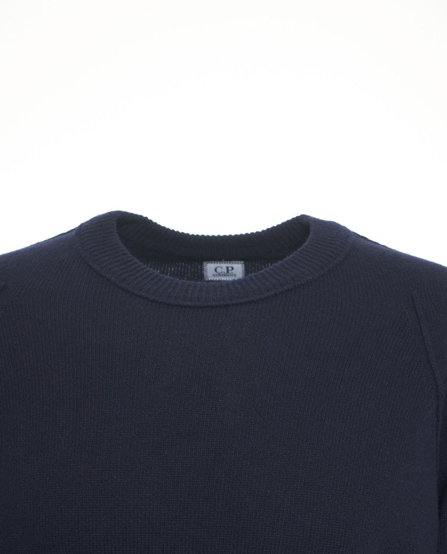 C.P. Company Crew Neck Sweater With Signature Sleeve Detail