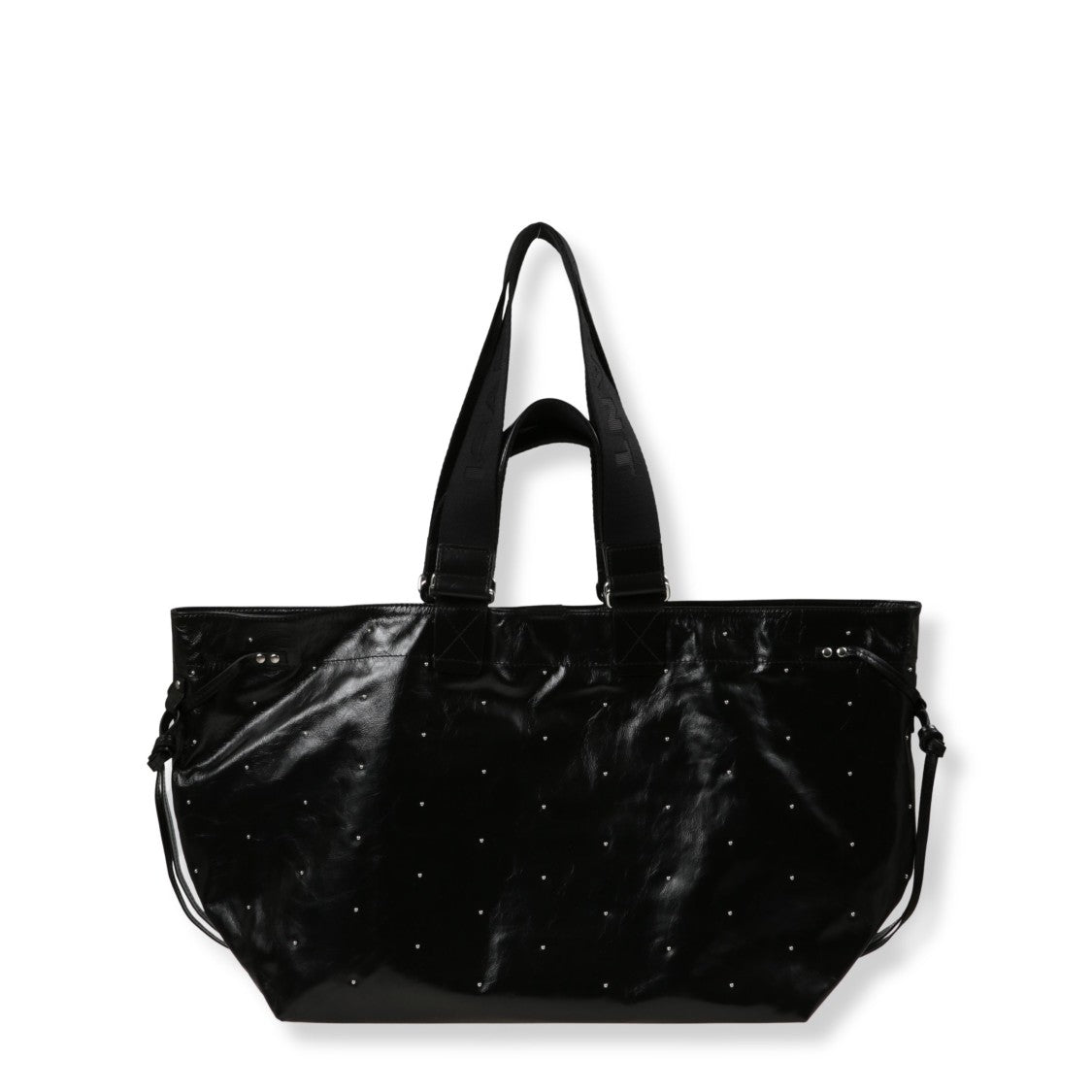 Isabel Marant Glossy Black Leather Tote