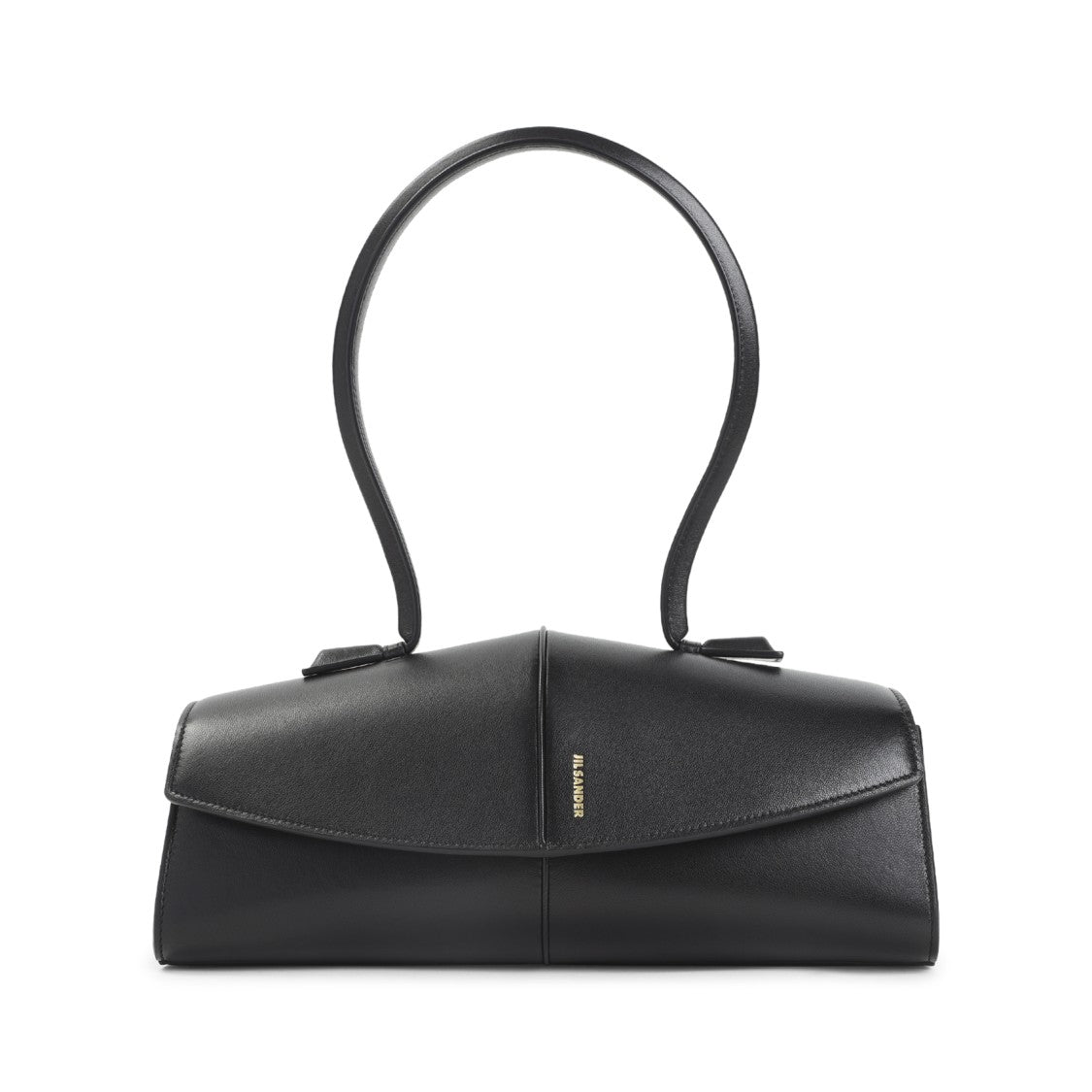 Jil Sander Structured Ovine Leather Shoulder Bag