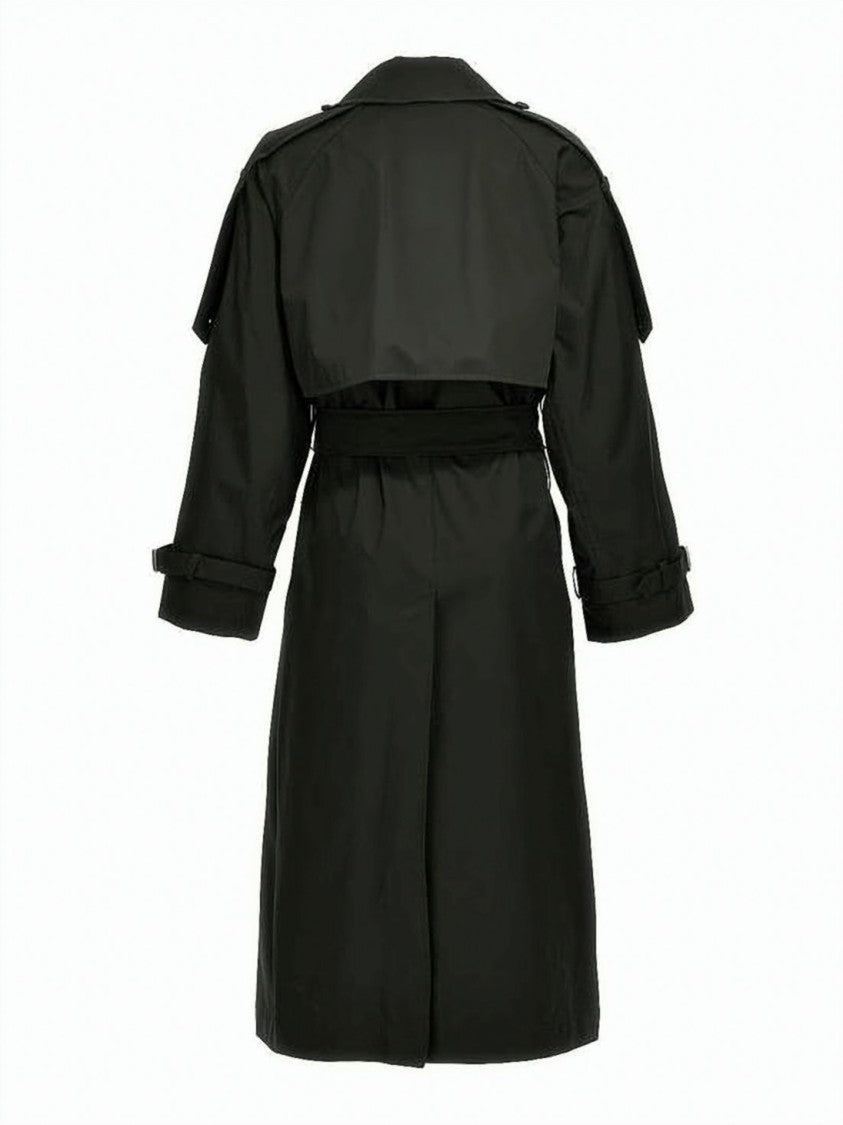 Burberry Double-Breasted Trench Coat With Belted Waist