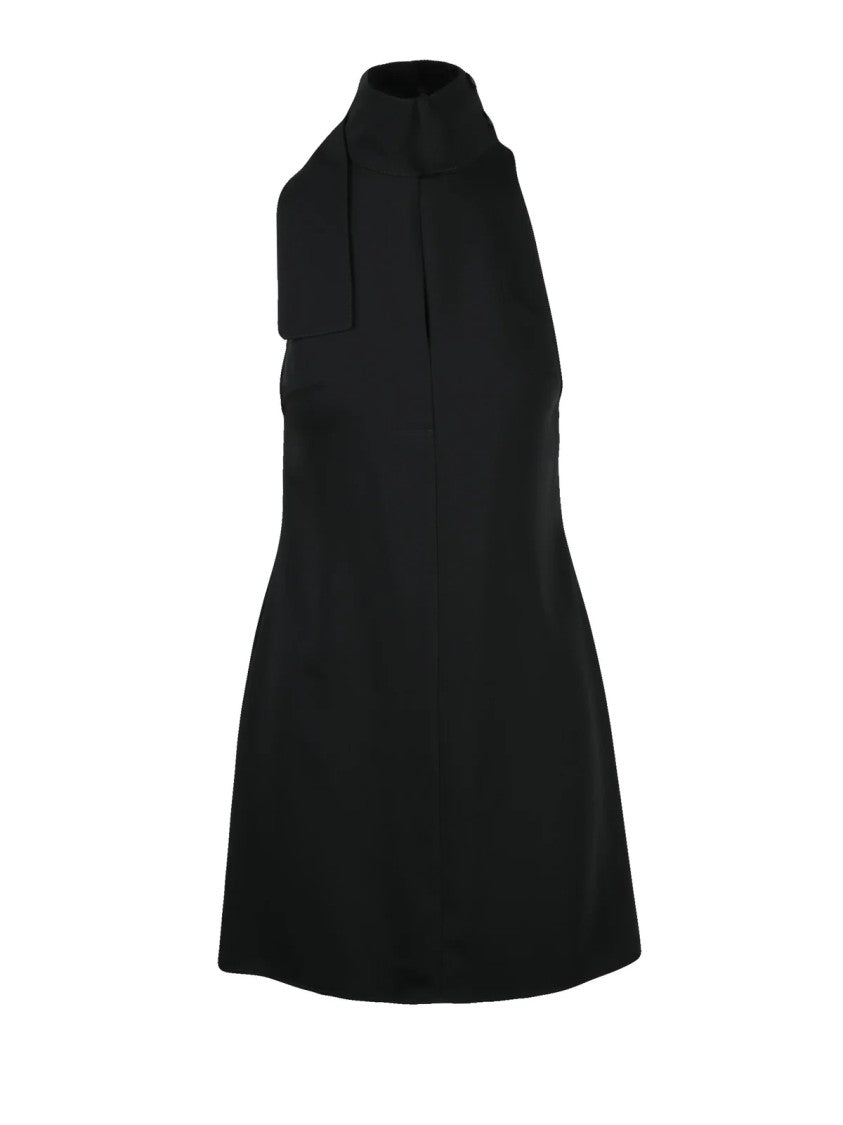Courrèges Black Pinafore Polyester Mini Dress