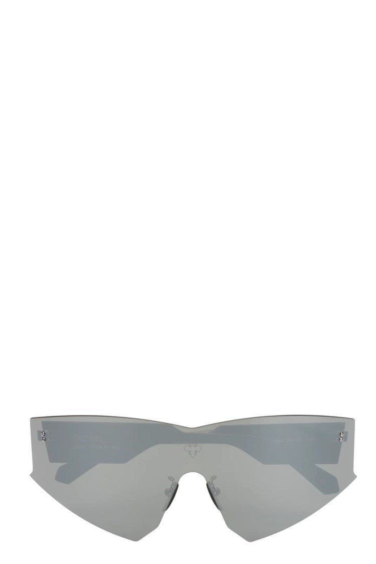 Face.Hide Vertigo Gunmetal Acetate Shield Reflective Lens Sunglasses