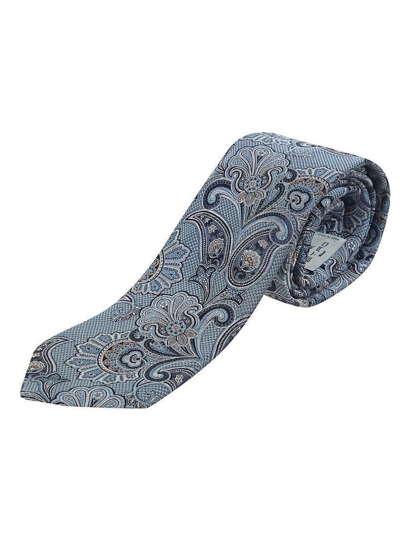 Etro Intricate Floral Paisley Silk Jacquard Tie
