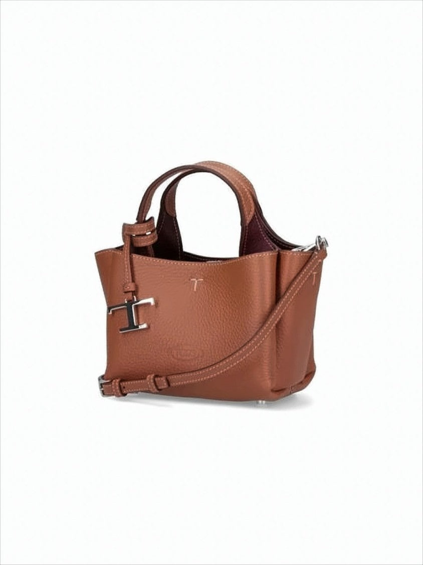 Tod's Textured Calf Leather Tote Bag