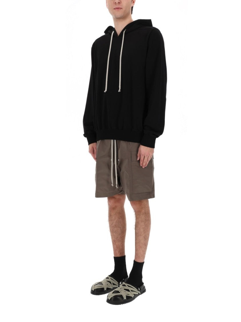 Rick Owens Oversized Graphic Print Kangaroo Pouch Hoodie