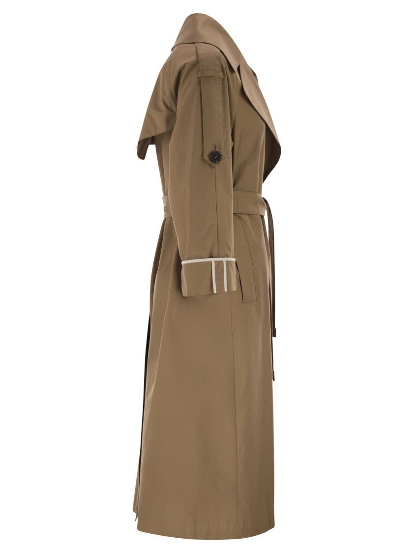 Max Mara Mtcutrench - Trench Coat In Water-Repellent Twill