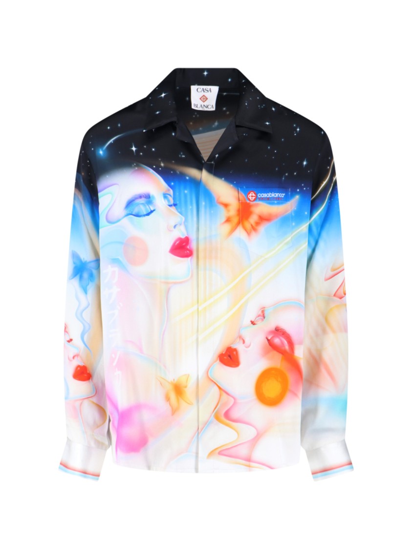 Casablanca Printed Silk Shirt – Multicolor